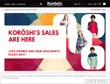 Tablet Screenshot of koroshishop.com